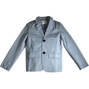 Boys gray cotton blazer